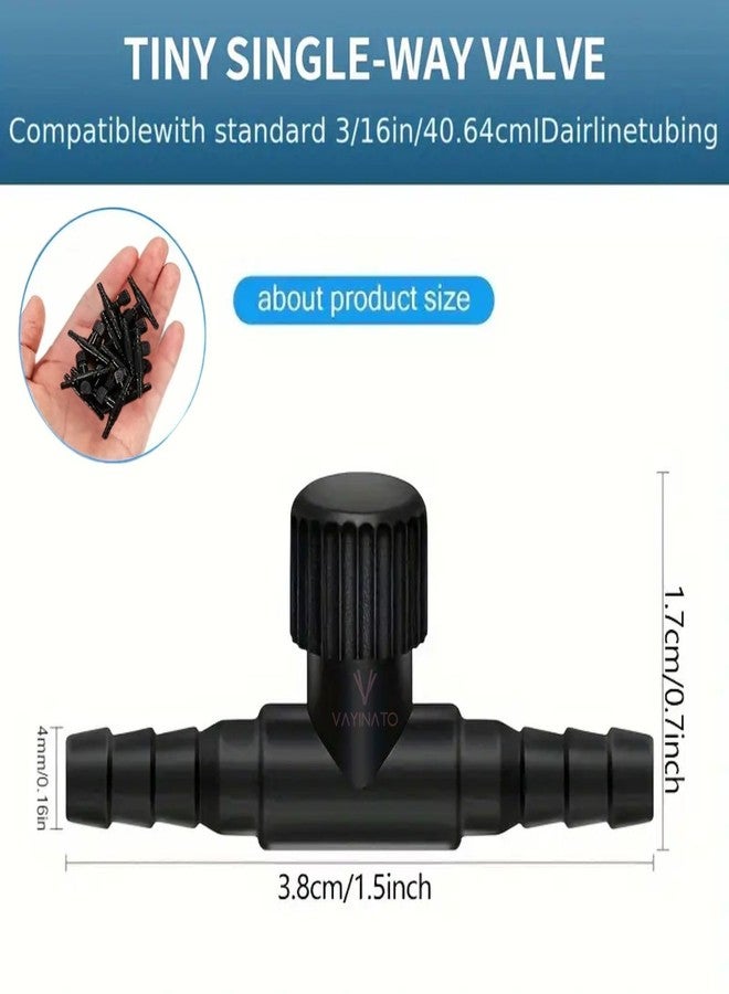 VAYINATO® Aquarium (Random Color) Air Flow Control Valve T Shaped Single Way Plastic Air Flow Control Regulator Aquarium Air Pump Accessories | Easy Installation by Petzlifeworld (Pack of 5) - Image 3